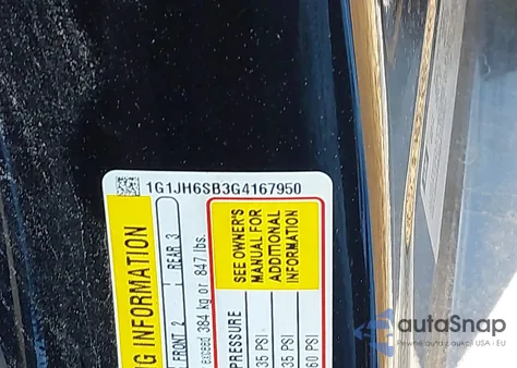 2016 Chevrolet Sonic Rs Manual from USA, damaged, VIN 1G1JH6SB3G4167950